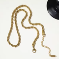Luxe Gold Plated Rope Chain Necklace