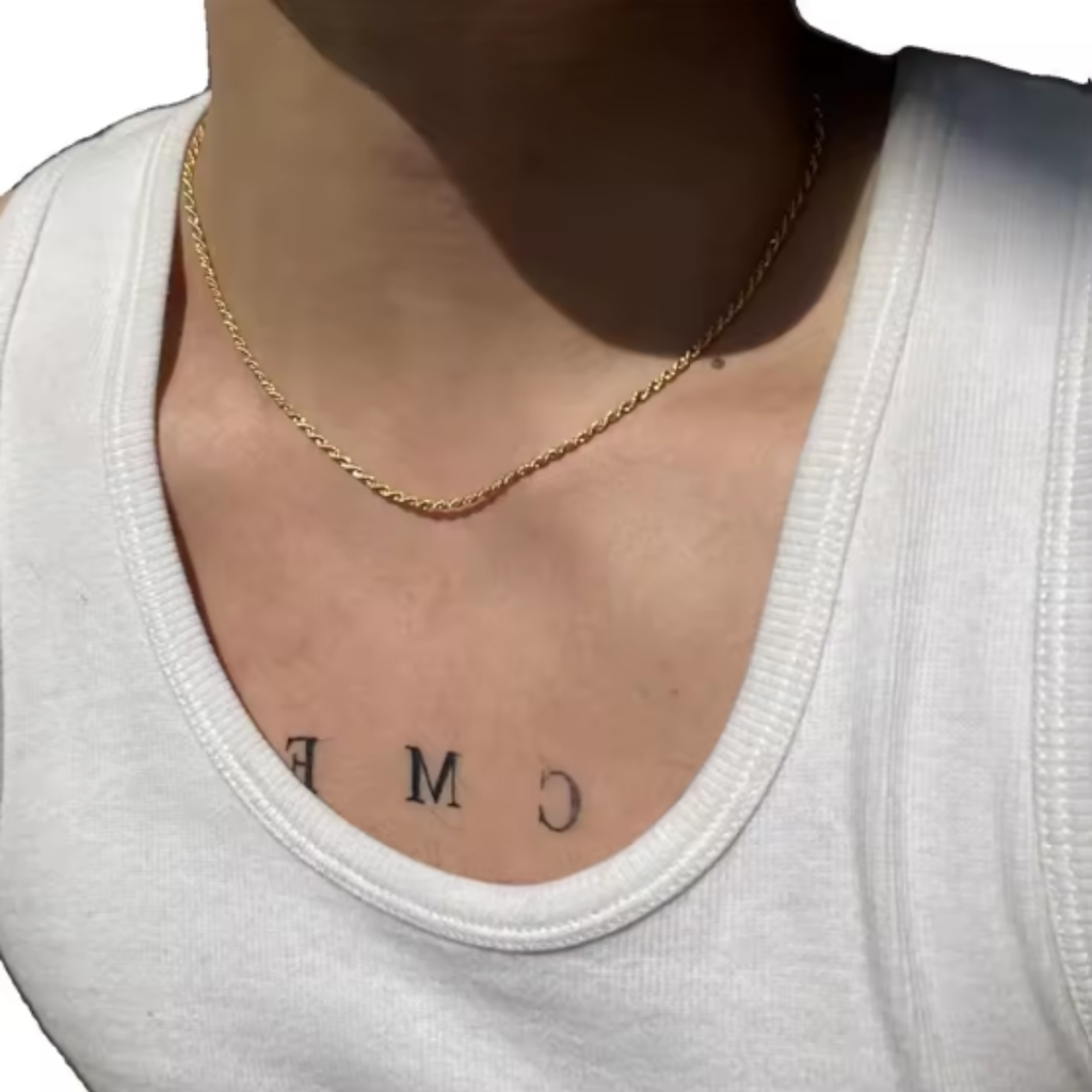 Luxe Gold Plated Rope Chain Necklace