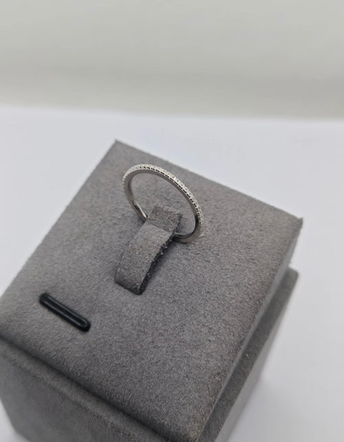925 Sterling Silver Slim Dainty Ring – Rhodium Plated Fine Jewellery Size 6 (UK Size L 1/2)